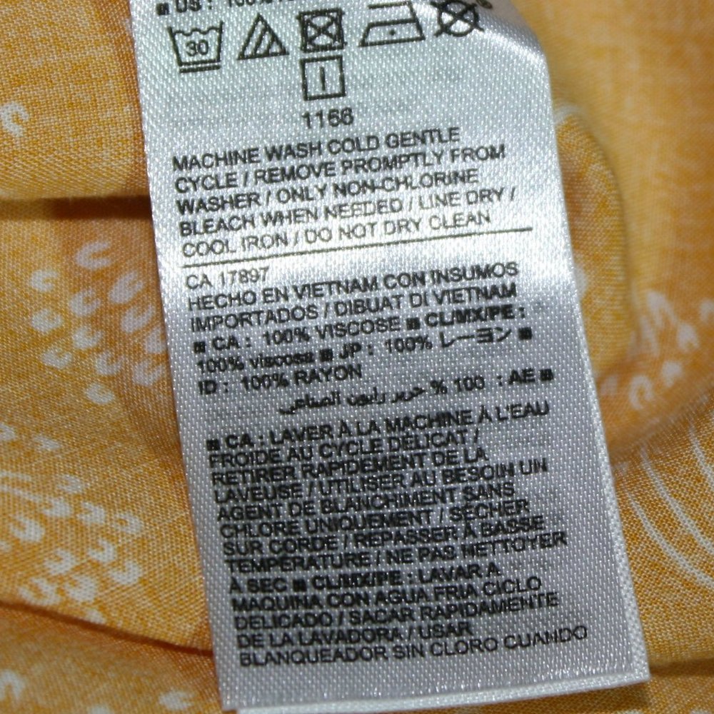 Old Navy NWT Pin-Tucked Yellow Floral Dress - Picture 7 of 7